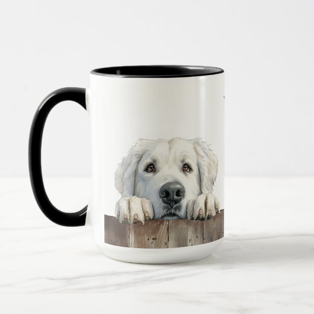 Kuvasz Dog Mug (Left)