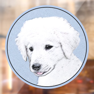 Kuvasz Painting - Cute Original Dog Art