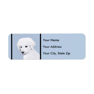Kuvasz Painting - Cute Original Dog Art