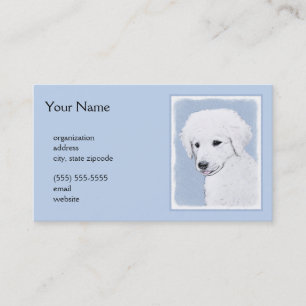 Kuvasz Painting - Cute Original Dog Art Business Card