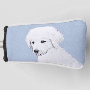Kuvasz Painting - Cute Original Dog Art Golf Head Cover