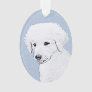 Kuvasz Painting - Cute Original Dog Art Ornament