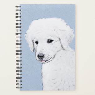 Kuvasz Painting - Cute Original Dog Art Planner
