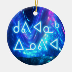 Kuvianak Innovia - Qaanaaq - Northern Lights Ceramic Tree Decoration