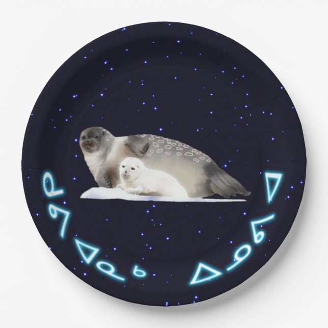 Kuvianak Innovia - Ringed Seal Paper Plate (Front)