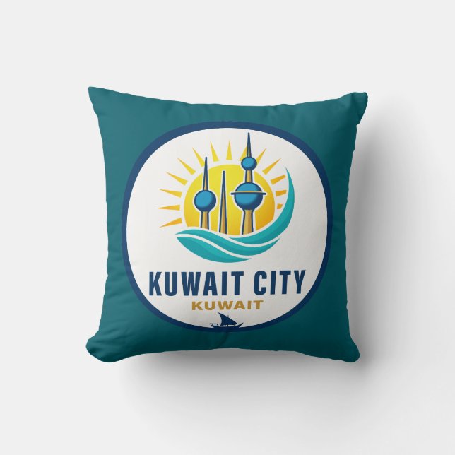 Kuwait City Kuwait Middle East Cushion (Front)