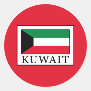 Kuwait Classic Round Sticker