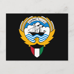kuwait emblem postcard