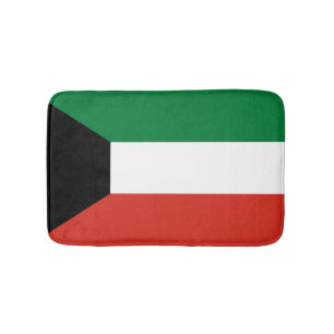 Kuwait flag bath mat