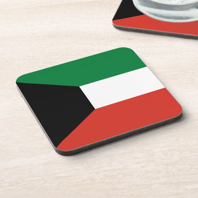 Kuwait flag coaster (Left Side)