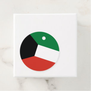 Kuwait flag favour tags