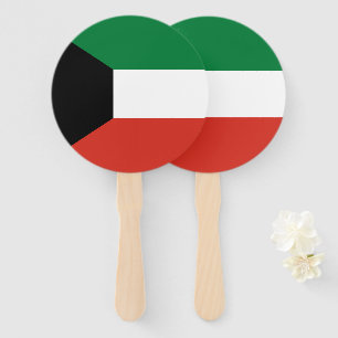 Kuwait flag hand fan