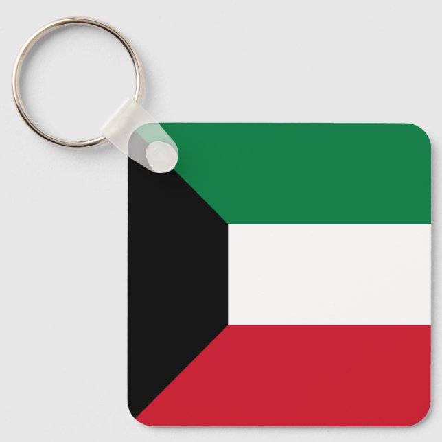 Kuwait Flag Key Ring (Front)