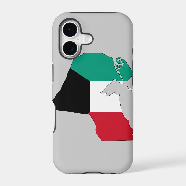 Kuwait Flag Map (Back)