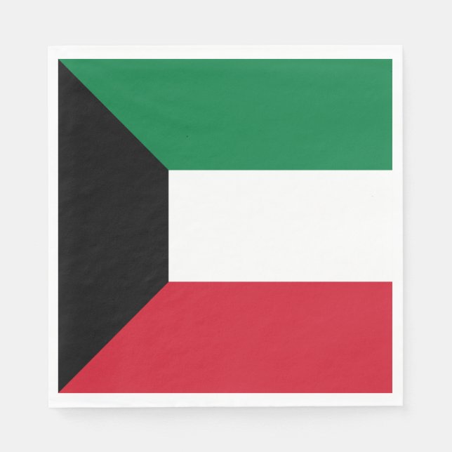 Kuwait Flag Napkin (Front)