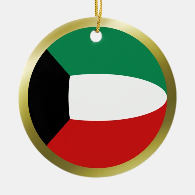 Kuwait Flag Ornament (Front)