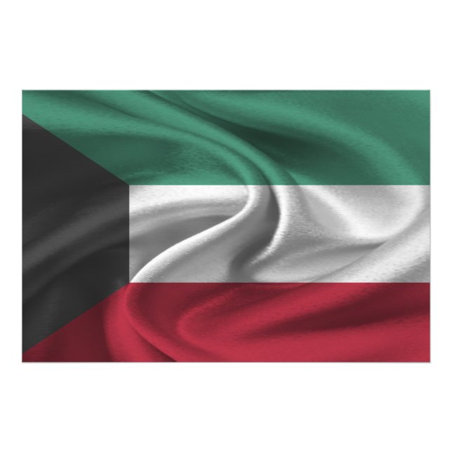 Kuwait Flag Photo Print (Front)