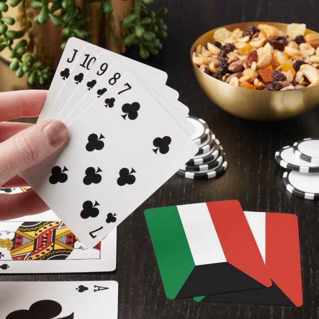 Kuwait flag playing cards (In Situ)