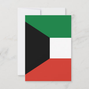Kuwait flag thank you card