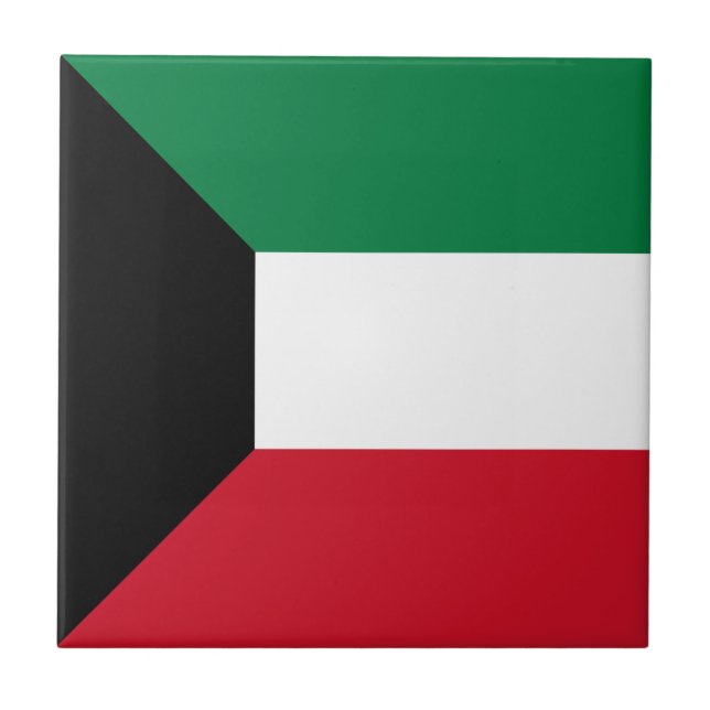 Kuwait Flag Tile (Front)