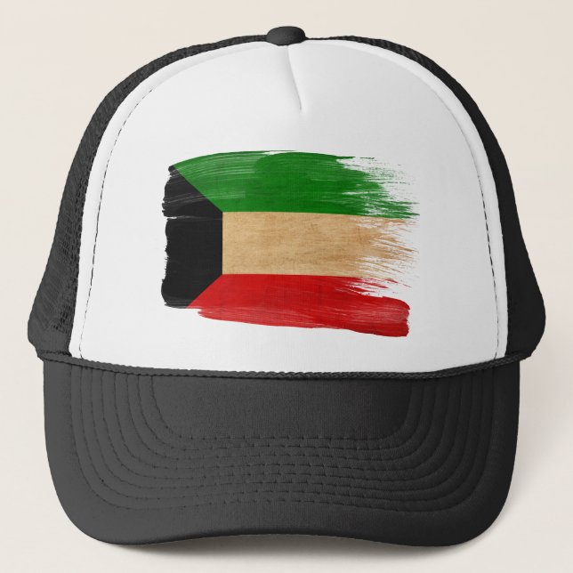 Kuwait Flag Trucker Hat (Front)