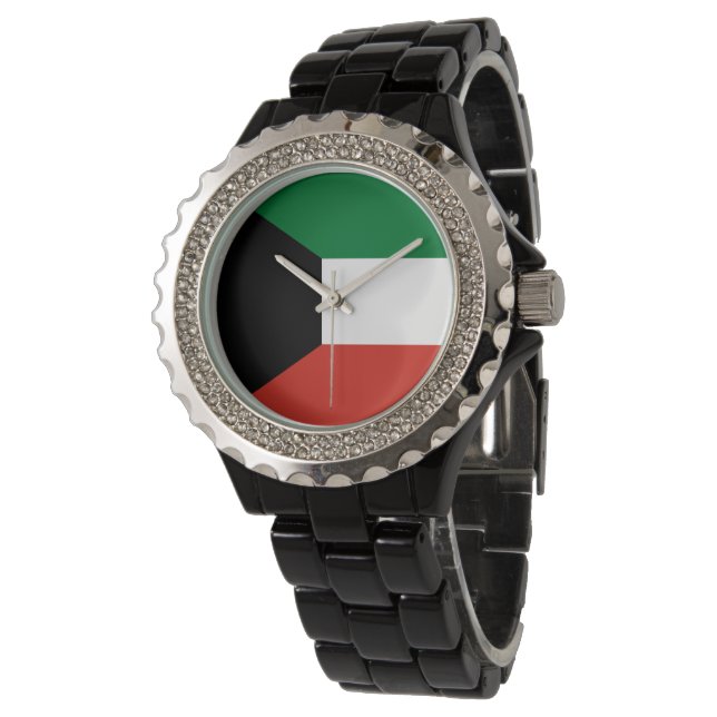 Kuwait flag watch (Angled)