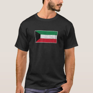 Kuwait Flag With Vintage Kuwaiti National Colors T-Shirt