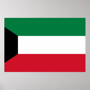 Kuwait, Kenya flag Poster