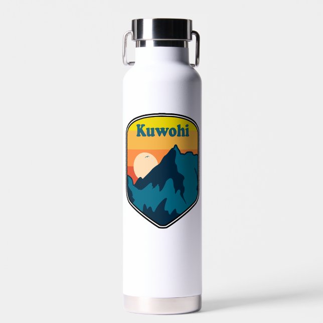 Kuwohi North Carolina Tennessee Sunrise Water Bottle (Front)
