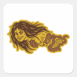 Kuyang Square Sticker