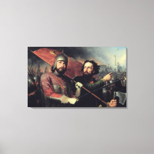Kuzma Minin & Dmitry Pozharsky's National Canvas Print