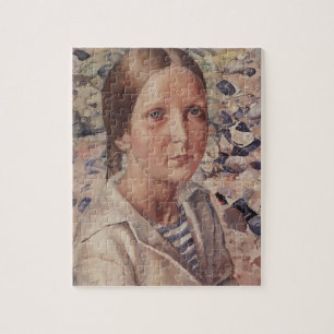 Kuzma Petrov-Vodkin- The girl on the beach Jigsaw Puzzle