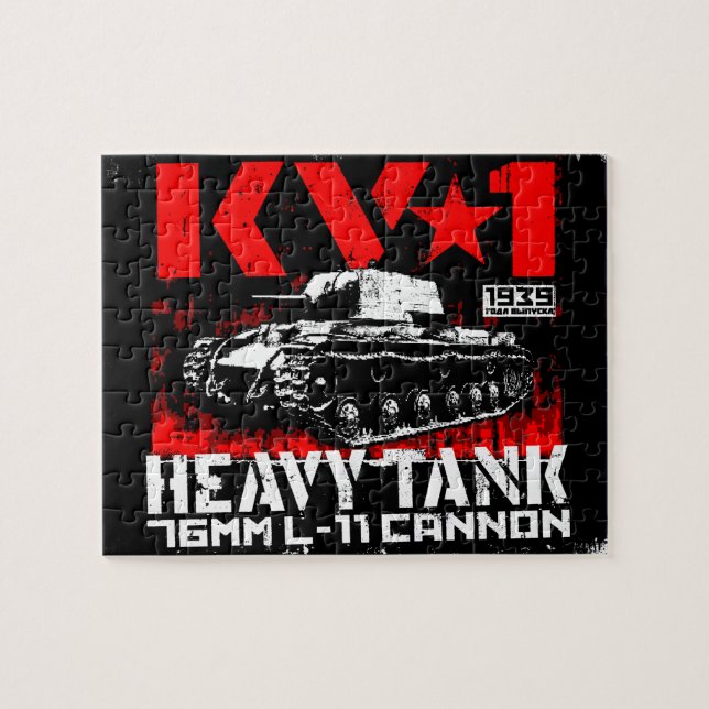 KV-1 Soviet heavy tank Jigsaw Puzzle (Horizontal)