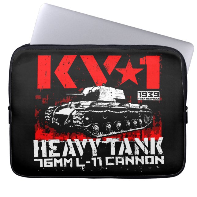 KV-1 Soviet heavy tank Laptop Sleeve (Front)