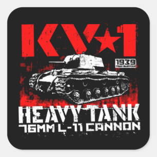 KV-1 Soviet heavy tank Square Sticker