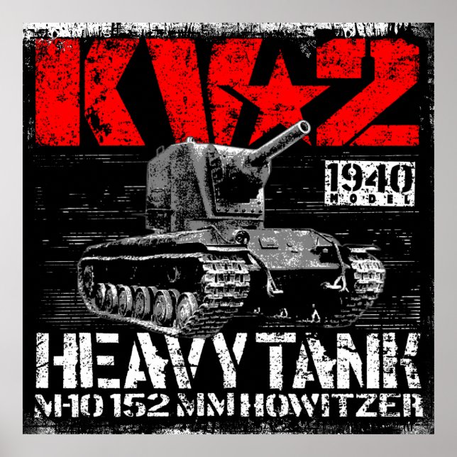 KV-2 Soviet heavy tank Poster (Front)