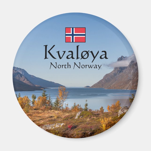 Kvaloya Island Norway Magnet (Front)