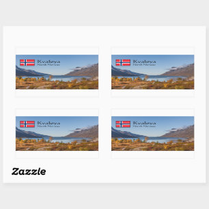 Kvaloya Island Norway Rectangular Sticker