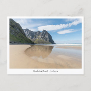 Kvalvika Beach Lofoten Postcard