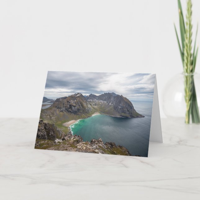 Kvalvika Lofoten Norway Card (Front)