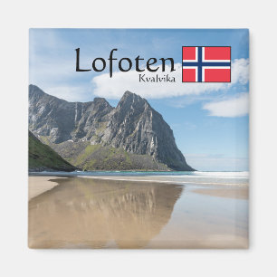 Kvalvika Lofoten Norway Magnet