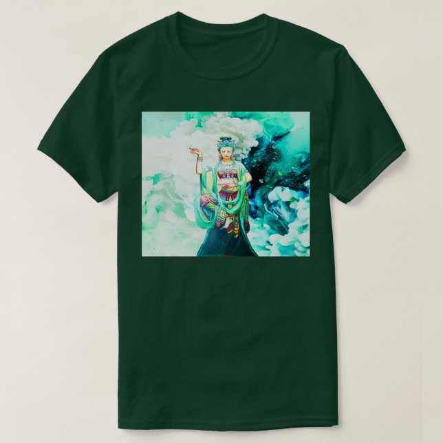 Kwan Yin The Goddess of Mercy T-Shirt (Design Front)