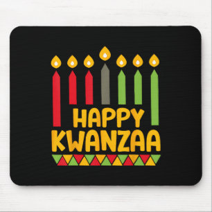 Kwanza 2024 Christmas Afro-american Kids Women Hap Mouse Pad