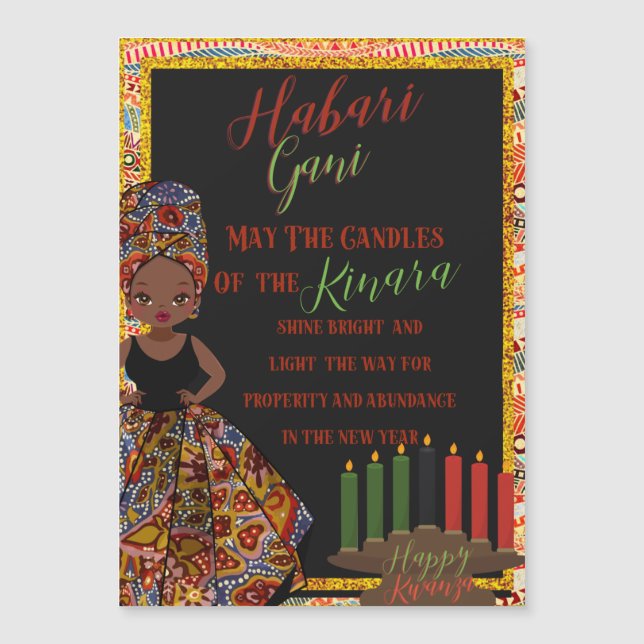Kwanza Heritage Holiday Card  (Front)
