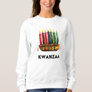Kwanza Kinara, Seven Candle" Women's Sweatshirt