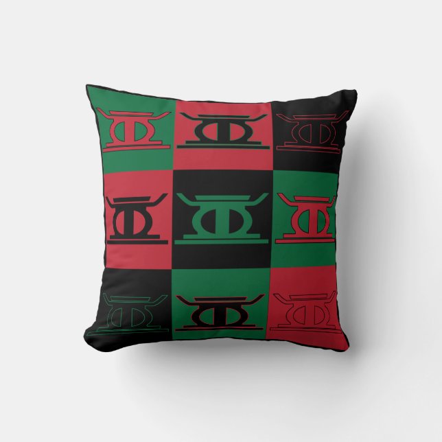 Kwanza pillow - Day 2 Kujichagulia (Self-Determina (Front)