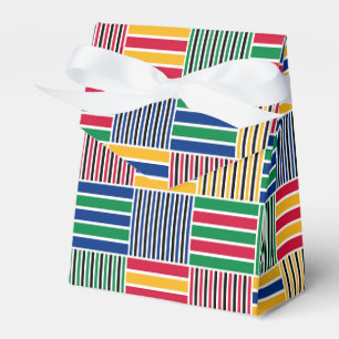 Kwanzaa African Geometric Print (6) Favour Box