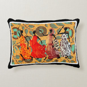 Kwanzaa • Afrocentric Dancing Accent Pillow