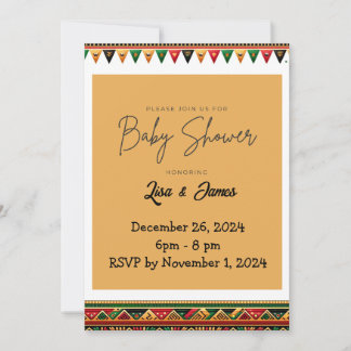 Kwanzaa Baby Shower Invite