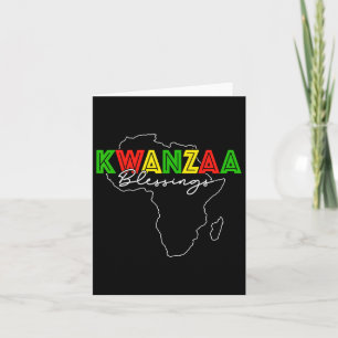 Kwanzaa Blessing Christmas African American Happy Card